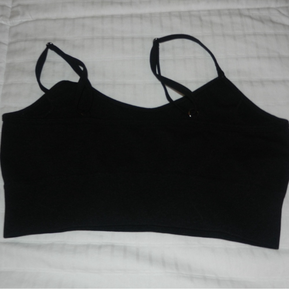 Black sports bra/bra/croptop
